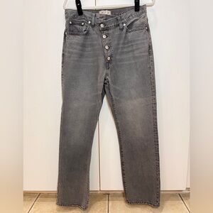 Madewell Women’s Straight Gray Jeans